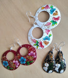 Handgezeichnete Ohrringe